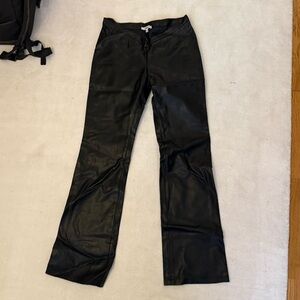 Miaou low rise faux Leather Pants